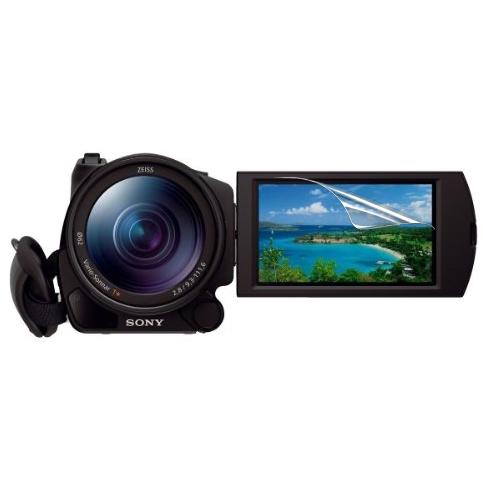 【高光沢タイプ】SONY デジタル4K AX100 3.5インチ ビデオカメラ液晶保護フィルム専用 ...