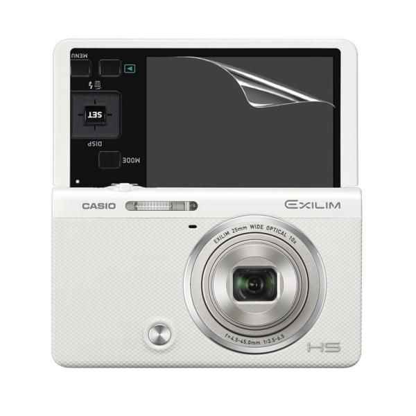 【高光沢タイプ】CASIO EXILIM ZR70専用  指紋防止 反射防止 気泡レス加工 高光沢 ...