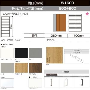 LIXIL ラフィス 玄関収納 ロッカー型 ミ...の詳細画像2