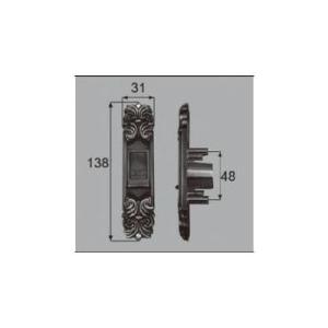 LIXIL/TOSTEM ドア引戸(引き戸)用部品 錠 玄関店舗勝手口引戸(引き戸) 召合せ錠：表カバーAZWB502 リクシル トステム｜dreamotasuke