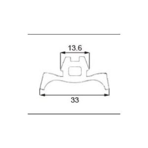 LIXIL/TOSTEM ドア引戸(引き戸)用部品 気密材パッキン 玄関店舗勝手口引戸(引き戸)：合掌パッキンAZWB946 リクシル トステム｜dreamotasuke