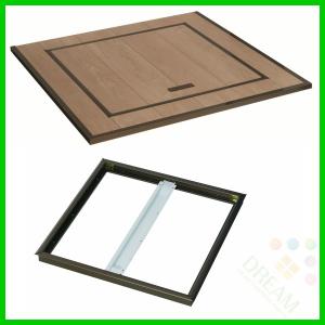 ★ 床下 点検口 450型 アルミ 蓋付き 床下点検口 450角 フロアーハッチ ステンレス製 モルタル用 充填深さ