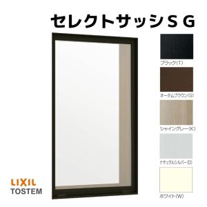 ＦＩＸ窓 半外付 03605 セレクトサッシＳＧ W405×H570 mm LIXIL 窓サイズ アルミサッシ ＦＩＸ 窓 ガラス リフォーム DIY｜dreamotasuke