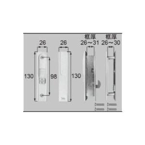 LIXIL（リクシル） LIXIL/TOSTEM ドア引戸(引き戸)用部品 錠 玄関店舗
