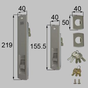 LIXIL/TOSTEM製玄関引戸(引き戸)用合掌錠 戸先(合掌)内外錠(2ロック)セット HG4Z0006