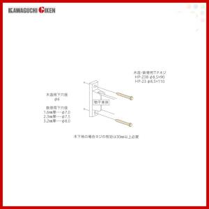 川口技研 腰壁用ホスクリーン(HB型／HC型／HD型) ジカ付パーツ(木造・鉄骨) 075665