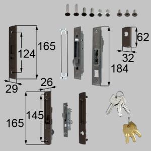 J8DL1097N 新日軽 嵐山75 内外錠サイド錠セット : ABCshop - 通販