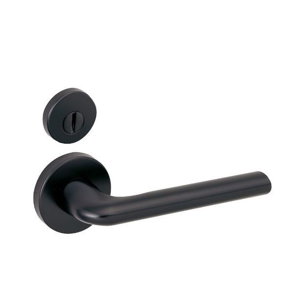 ウッドワン レバーハンドル BA型 塗装仕上げ 間仕切り錠 ブラック ZH11BA2-B