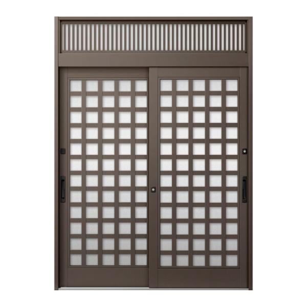 玄関引き戸JS 25P型 W164/169/187×H23 玄関引戸 2枚建 ランマ付 LIXIL ...