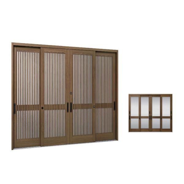 玄関引き戸JS 11P型 W260/351×H22 玄関引戸 4枚建 ランマなし LIXIL リクシ...