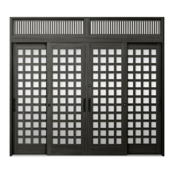 玄関引き戸JS 25P型 W260/351×H23 玄関引戸 4枚建 ランマ付 LIXIL リクシル...