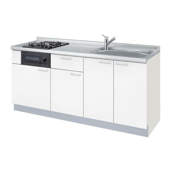 【限定クーポン】 コンパクトキッチン ティオ 壁付I型 ベーシック W1650mm 間口165cm(...