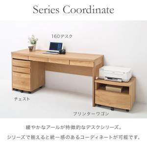 書斎デスク 机 パソコンデスク 完成品 幅80...の詳細画像1