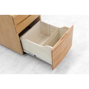 デスクワゴン 完成品 キャスター付き アルダー...の詳細画像4