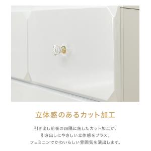 チェスト タンス ハイチェスト 完成品 幅80...の詳細画像4