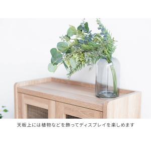 食器棚 レンジ台 キッチンボード 完成品 幅6...の詳細画像1