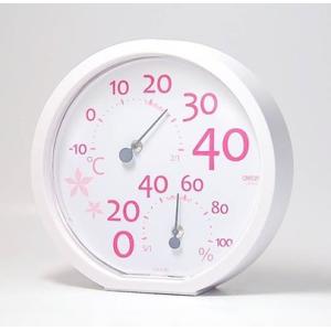 クレセル 温湿度計 CR-170P 可愛いピンク 大きな表示｜dreamrelife-store