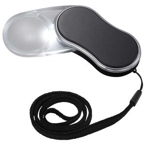 LEDポケットルーペ ブラック/アイボリー