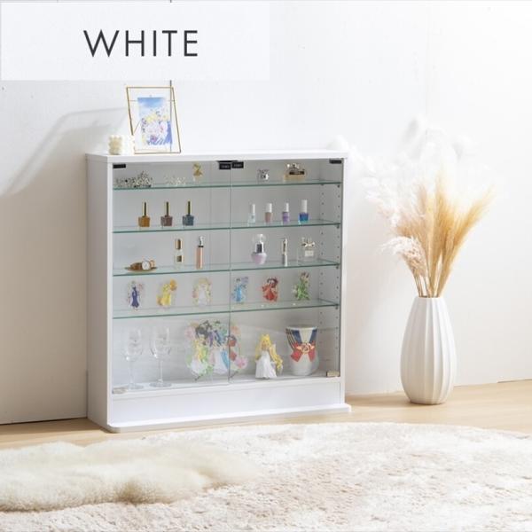 Legen コレクションケース 幅80cm×奥行18cm×高さ81cm 147007_WH/BK 【...