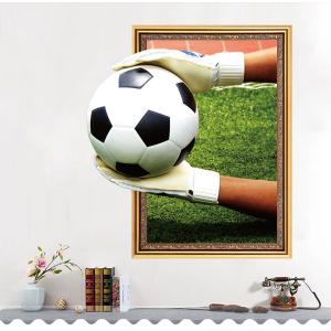 スポーツ ウォールステッカー （サッカー シュート）スイッチ