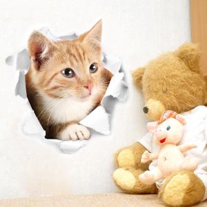 超リアル☆3D 猫ステッカー 騙し絵 トリック...の詳細画像2