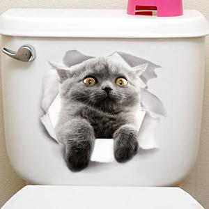 超リアル☆3D 猫ステッカー 騙し絵 トリック...の詳細画像1