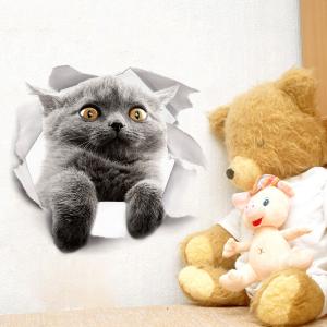 超リアル☆3D 猫ステッカー 騙し絵 トリック...の詳細画像2