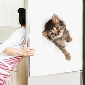 超リアル☆3D 猫ステッカー 騙し絵 トリック...の詳細画像1