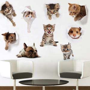 超リアル☆3D 猫ステッカー 騙し絵 トリック...の詳細画像3