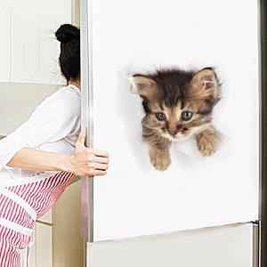 超リアル☆3D 猫ステッカー 騙し絵 トリック...の詳細画像1