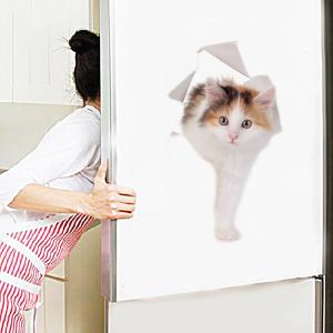 超リアル☆3D 猫ステッカー 騙し絵 トリック...の詳細画像1