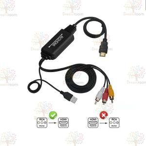 HDX-A2HH [RCA to HDMI コンバーター/RCA・HDMI・USBコード一体型/1080P出力(60Hz)]