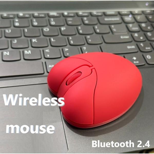 Bluetooth2.4 ハート型 ワイヤレスマウス マウス 充電式 光学式 ハート heart 可...