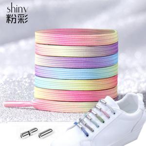 シューレース シャイニー 靴ひも スピンタイプ  おしゃれ