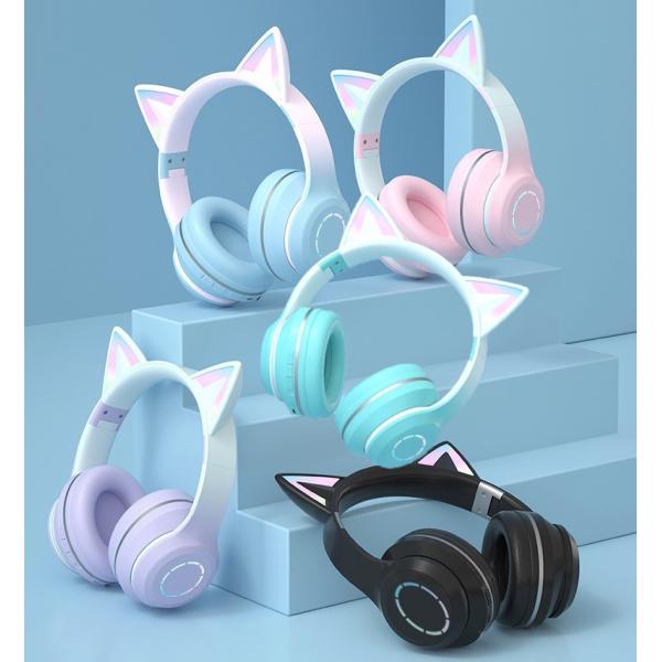 猫耳ヘッドホン Bluetooth 5.3 ワイヤレス ヘッドホン ゲーミングヘッドホン 有線 無線...