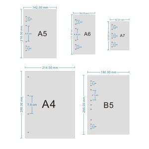 シンプル A7 ミニ6穴 リフィル カレンダー...の詳細画像2