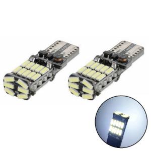 T10 T16 バックランプ 2個 45連 LED バルブ 高輝度 爆光 ホワイト 白 4014 6000k 無双極 キャンセラー付 バックライト 送料無料 BFY140