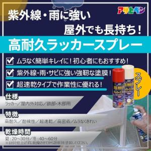 アサヒペン 高耐久ラッカースプレー 300ml...の詳細画像1