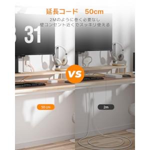 TESSAN 延長コード 50cm 超薄型 (...の詳細画像3