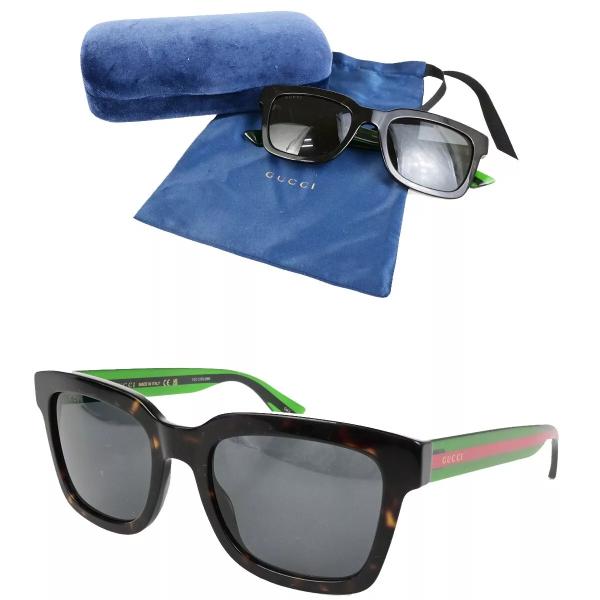 【超美品】GUCCI グッチ サングラス ウェリントン GG0001SN ブラック  69BS043