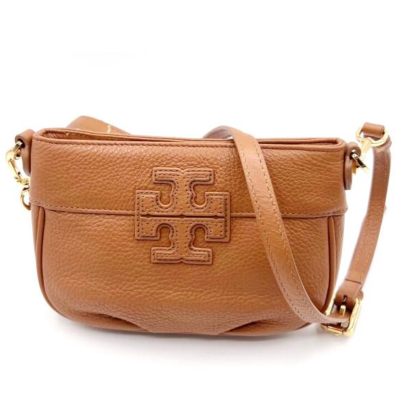 TORY BURCH トリバーチ ミニ ショルダーバッグ ロゴ レザー ブラウン 07BS271