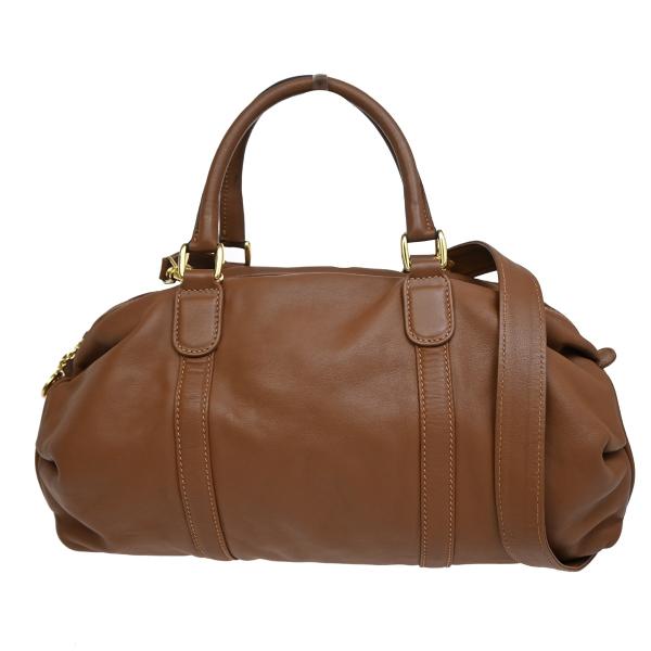 GUCCI グッチ ハンド ショルダーバッグ 2WAY ブラウン レザー 61BS308