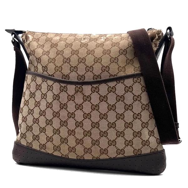 GUCCI グッチ ショルダーバッグ GG キャンバス ブラウン 01BS220