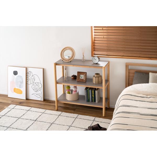 シェルフ80 シェルフ 収納 収納棚 ラック オープンラック 3段 三段 見せる収納 シンプル 北欧...