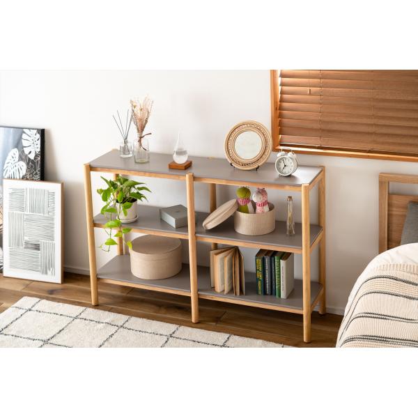 シェルフ120 シェルフ 収納 収納棚 ラック オープンラック 3段 三段 見せる収納 シンプル 北...