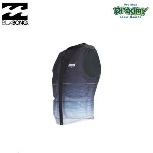 BILLABONG メンズ ウェイクベスト PRO SERIES WAKE VEST プレミアム ストレッチ ネオプレン ジップアップ ロゴ AJ011884 SLT SPRING/SUMMER 2019モデル 正規品｜dreamy1117