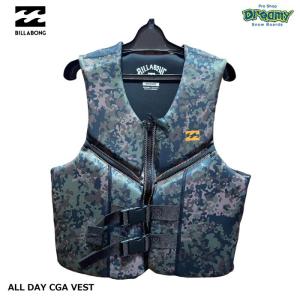 BILLABONG ビラボン ALL DAY CGA VEST BC011881 ウェイクボードベスト フローティングベスト フロントジップ ジップアップ S-XL CMM メンズ 2022春夏 正規品｜dreamy1117