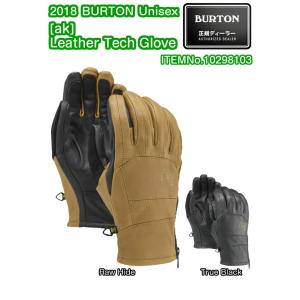 BURTON　バートン　[ak] Leather Tech Glove　10298103　タッチスクリーン対応　本革　ユニセックス　スノー グローブ　2018モデル　正規品｜dreamy1117