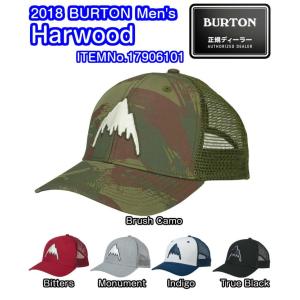 BURTON　バートン　Men　Harwood　17906101　スナップバック　コットンツイル　メッシュパネル　ダイレクト刺繍　カーブバイザー　キャップ　2018モデル　正規品｜dreamy1117