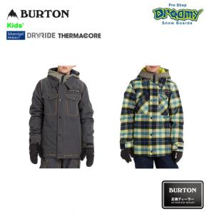 BURTON バートン Kids' Uproar Jacket 115811 スノージャケット Room-To-Growシステム DRYRIDE PFCフリー撥水加工 Thermacore キッズ 2019-2020 正規品｜dreamy1117